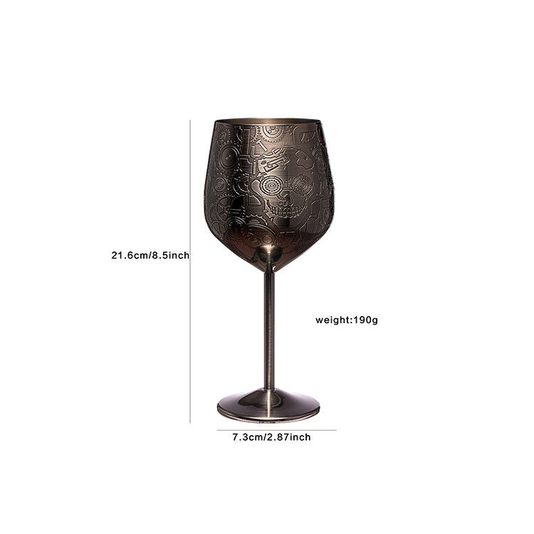 Roestvrij staal wijnglas 18 oz Onbreekbare wijnbeker voor indoor outdoor events