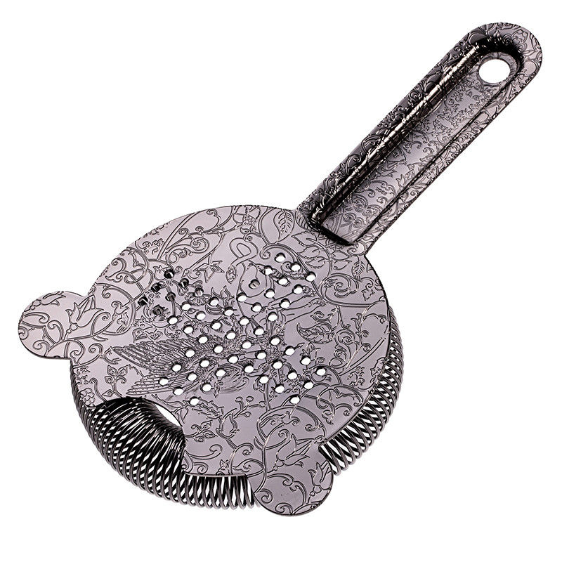 Standaard staal bar strainer bar gereedschap drink strainer met 100 draad veer voor professionele bartenders en mixologists