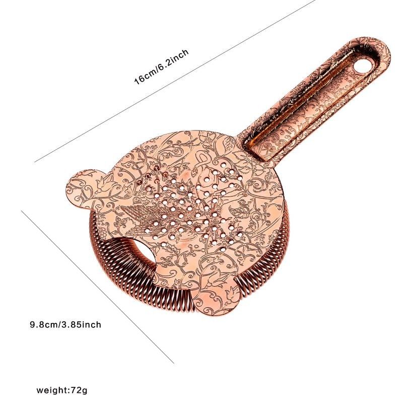 Hawthorne strainer voor barkeepers koper roestvrij staal cocktail strainer voor dranken