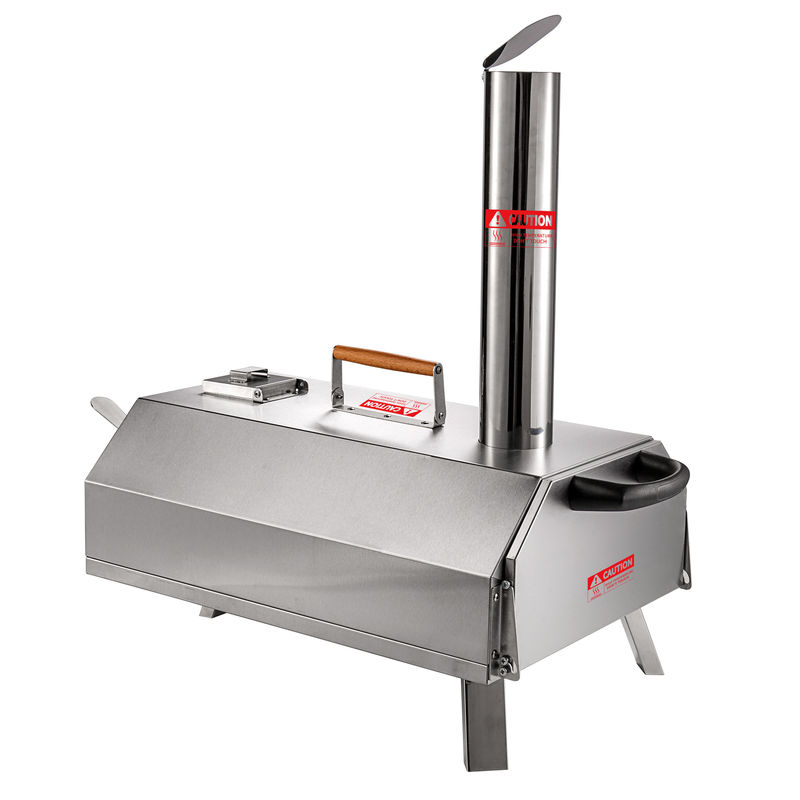Trapeziumvormige pizzakoker Oven Draagbaar Hout Gebakken 54.5*38*18.5cm