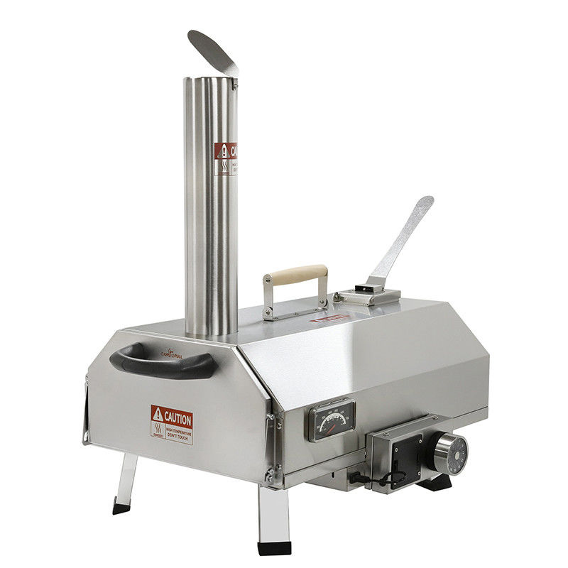 12 inch houtgebrand pizzaoven automatische draaiende openlucht pizzaoven voor achtertuin camping