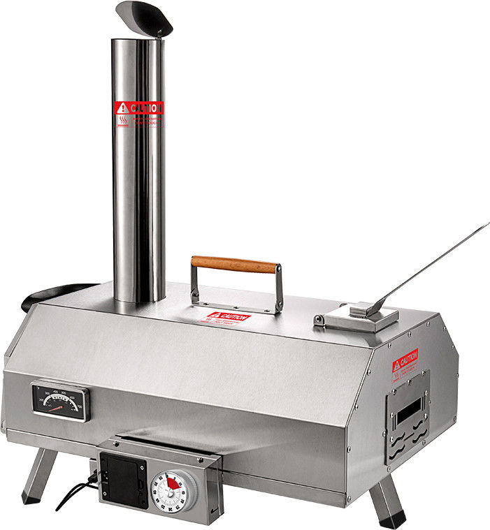 12 inch houtgebrand pizzaoven automatische draaiende openlucht pizzaoven voor achtertuin camping