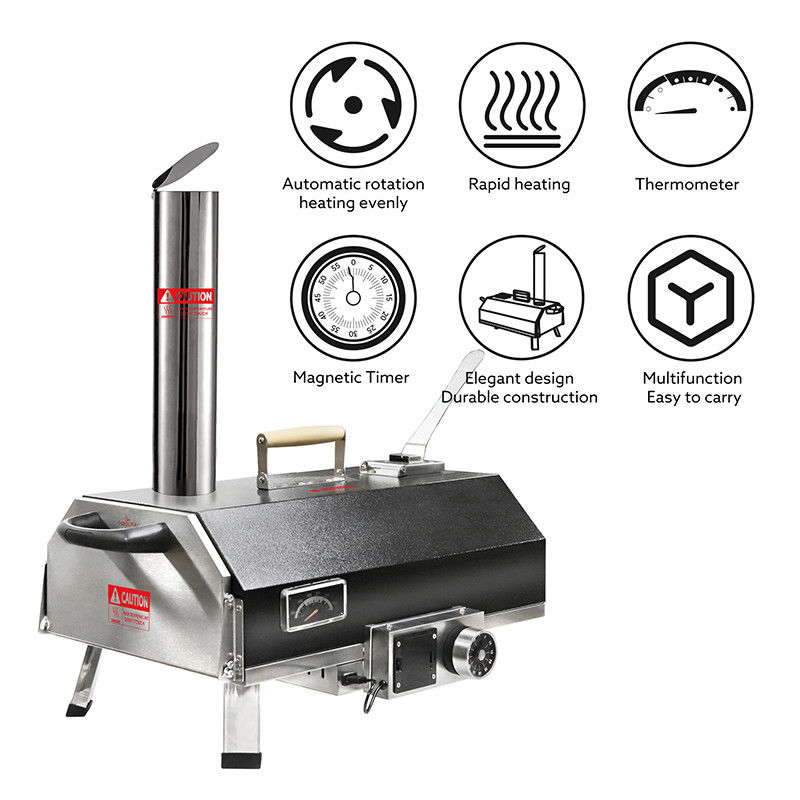 Outdoor pizzaoven Houtgebrandde broodroosters Pizzaovens Authentieke stenen gebakken pizza's Voor achtertuin camping